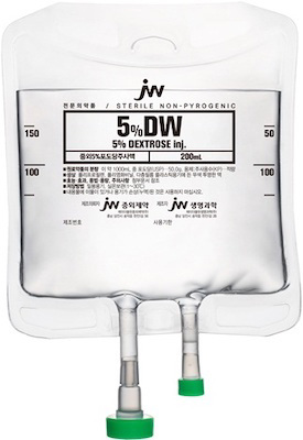 중외5%포도당주사액_(10g/200mL/백) 제품 사진