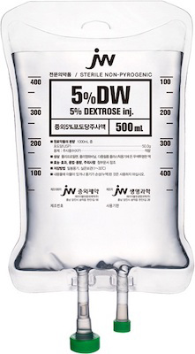 중외5%포도당주사액_(25g/500mL/백) 제품 사진
