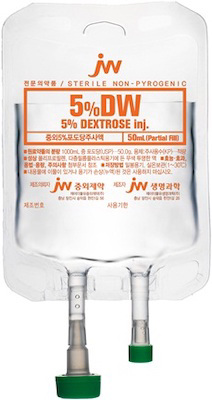 중외5%포도당주사액_(2.5g/50mL/백) 제품 사진