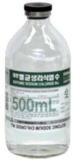 대한멸균생리식염수_(4.5g/500mL/병) 제품 사진