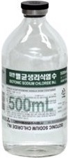 대한멸균생리식염수_(4.5g/500mL/병(PP)) 제품 사진