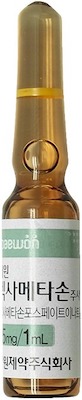 대원덱사메타손주사액_(5mg/1mL) 제품 사진