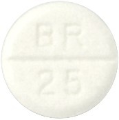 카프릴정25mg 제품 사진