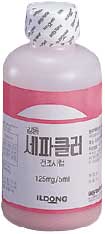 일동세파클러수화물건조시럽_(3.75g/150mL) 제품 사진