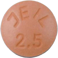 제일실라자프릴정2.5mg 제품 사진