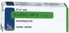 인슈라타드HM주100단위/mL_(1KIU/10mL) 제품 사진