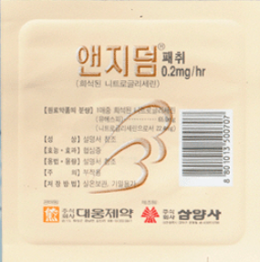 앤지덤패취0.2mg/시간 제품 사진