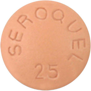 쎄로켈정25mg 제품 사진