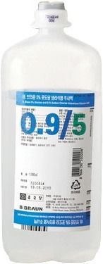 비브라운5%포도당생리식염주사액_(1000mL) 제품 사진