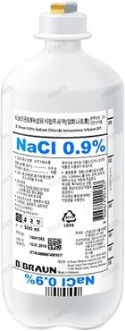 비브라운0.9%생리식염주사액_(4.5g/500mL) 제품 사진