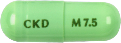 멜락스캡슐7.5mg 제품 사진