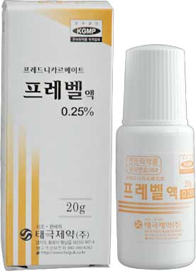 프레벨액0.25%_(75mg/30g) 제품 사진