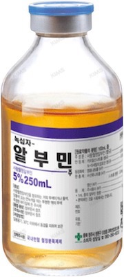 녹십자-알부민주5%_(12.5g/250mL) 제품 사진