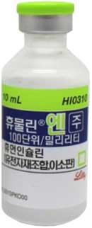 휴물린엔주100단위_(1000unit/10mL) 제품 사진