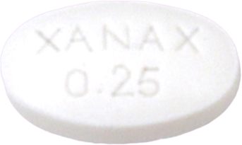 자낙스정0.25mg 제품 사진