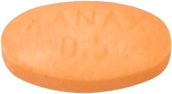 자낙스정0.5mg 제품 사진