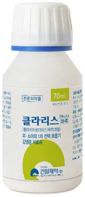 클라리스건조시럽250mg/5mL_(3.5g/70mL) 제품 사진