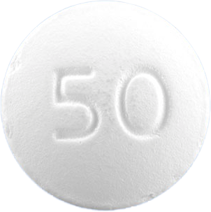 칼루타미정50mg 제품 사진