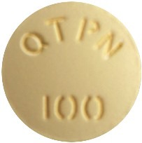 쿠티아핀정100mg 제품 사진