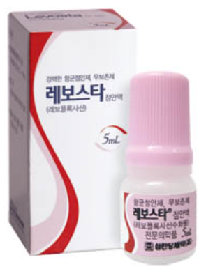 레보스타점안액_(25mg/5mL) 제품 사진