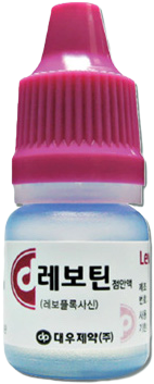 레보틴점안액_(25mg/5mL) 제품 사진