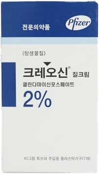 크레오신질크림2%_(0.8g/40g) 제품 사진