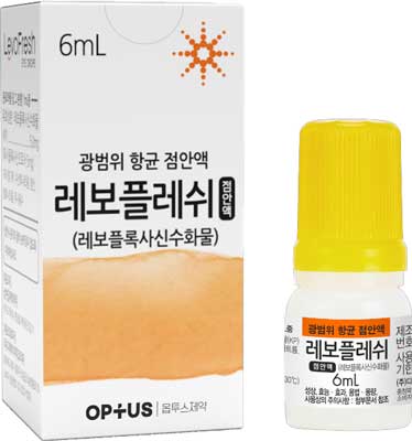 레보플레쉬점안액_(25mg/5mL) 제품 사진
