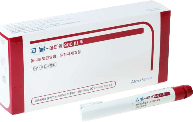 고날-에프펜900IU주_(66.69μg/1.5mL) 제품 사진