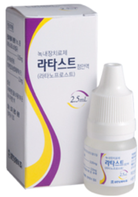 라타스트점안액_(0.125mg/2.5mL) 제품 사진