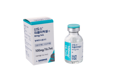 산도스파클리탁셀주6mg/mL_(0.1g/16.7mL) 제품 사진