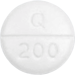큐로켈정200mg 제품 사진