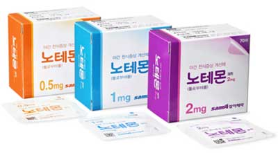 노테몬패취2mg 제품 사진