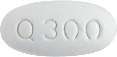 큐로켈정300mg 제품 사진