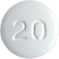 프리살탄정20mg 제품 사진