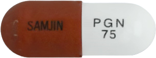 뉴로카바-피지캡슐75mg 제품 사진