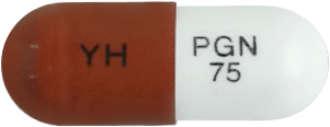테라페인캡슐75mg 제품 사진