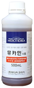 뮤카민시럽_(85.8g/500mL) 제품 사진