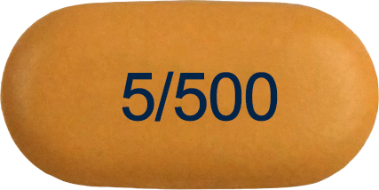 콤비글라이즈서방정5/500mg 제품 사진