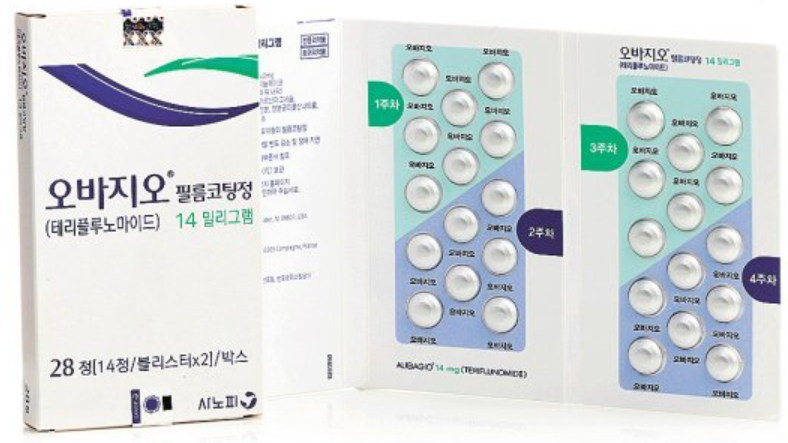 오바지오필름코팅정14mg 제품 사진