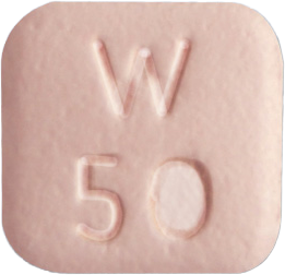 프리스틱서방정50mg 제품 사진