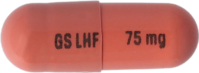 라핀나캡슐75mg 제품 사진
