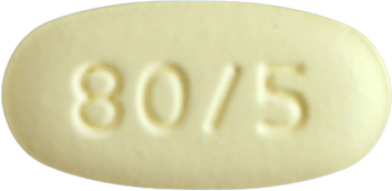 듀오웰정80/5mg 제품 사진