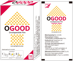 오굳구강용해필름20mg _(20mg/1장) 제품 사진