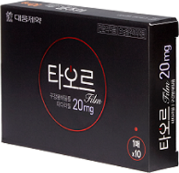 타오르구강붕해필름20mg_(20mg/1장) 제품 사진