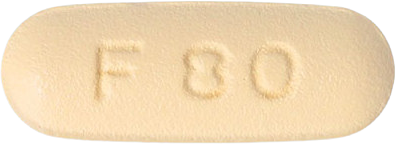 페북틴정80mg 제품 사진