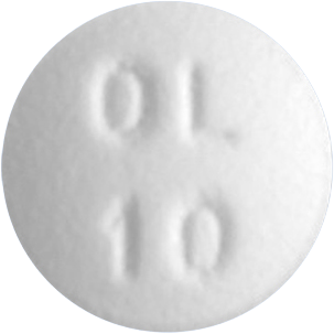 테바올란자핀정10mg 제품 사진