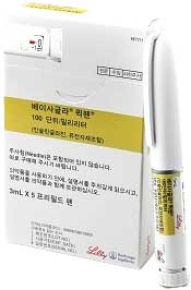 베이사글라퀵펜100단위/mL_(300IU/3mL) 제품 사진