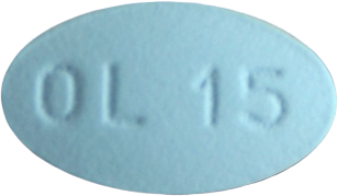 테바올란자핀정15mg 제품 사진