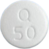 큐로켈정50mg 제품 사진