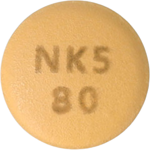 엑스로탄정5/80mg 제품 사진
